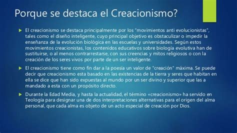 El creacionismo