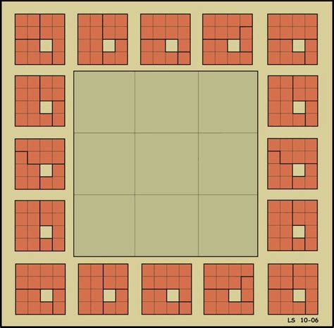 El cuadrado geomágico mágico Juegos y problemas de lógica ...