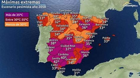 El desastre de España en 2050: 35 grados en otoño en ...