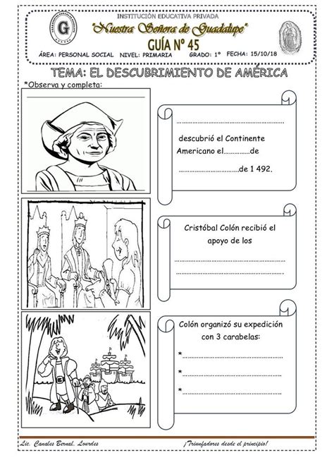 El Descubrimiento De América 45  | Instituciones educativas, Estudios ...