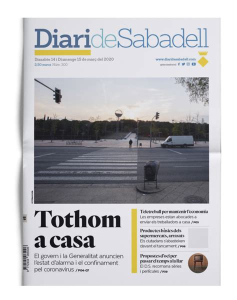 El Diari de Sabadell ofereix el PDF en obert i publicitat ...
