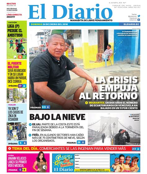 El Diario Domingo 24 de enero 2016 by EDIASA   Issuu
