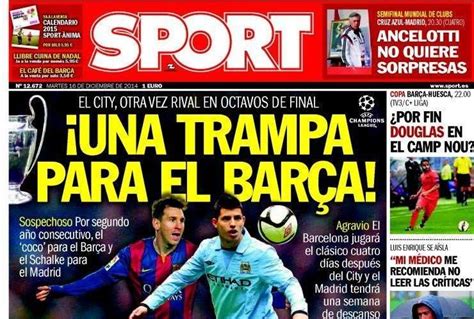 El diario  Sport  asegura que el sorteo de la Champions fue  sospechoso ...
