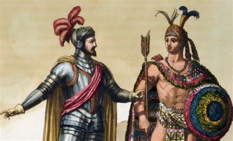 El encuentro de Moctezuma y Cortés