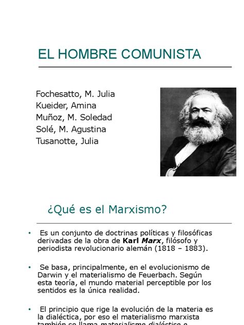 El Hombre Comunista | PDF | Dialéctico | marxismo