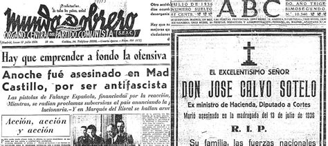El líder de la derecha española José Calvo Sotelo es asesinado como ...