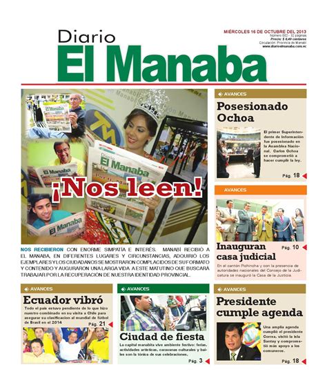 El manaba 16 de Octubre 2013 by elmanaba   Issuu