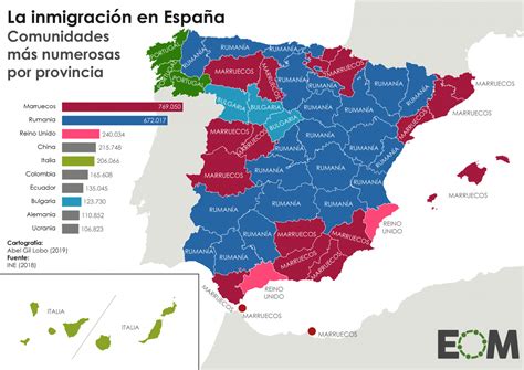 El mapa de la inmigración en España   Mapas de El Orden Mundial   EOM