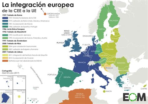 El mapa de la integración europea   Mapas de El Orden ...