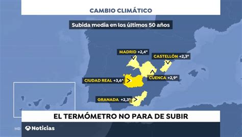 El mapa del cambio climático en España: hasta tres grados ...