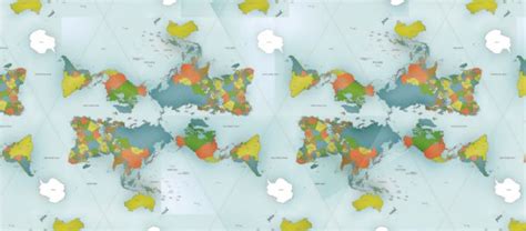 El mapa del mundo que muestra las proporciones reales de nuestro planeta