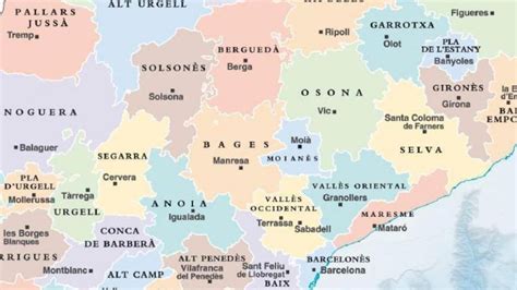 El mapa oficial de Catalunya ya ha incorporado la comarca del Moianès