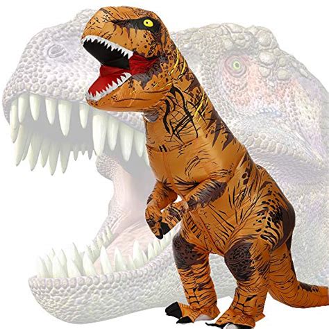El mejor JASHKE Disfraz Dinosaurio Inflable Adulto Traje ...