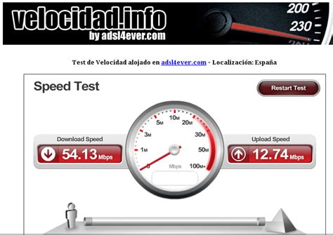 El mejor test de velocidad adsl, fibra y wifi para Movistar, vodafone ...
