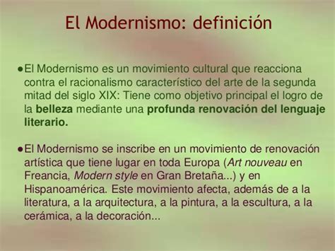 El Modernismo