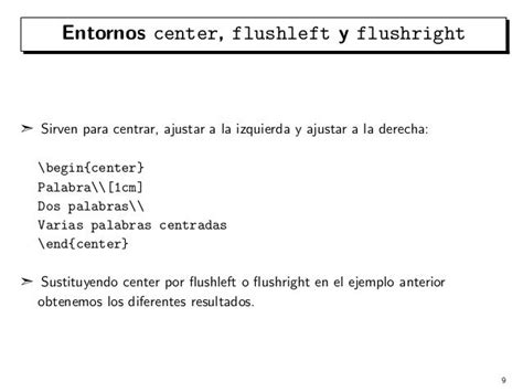 El modo texto en LaTeX