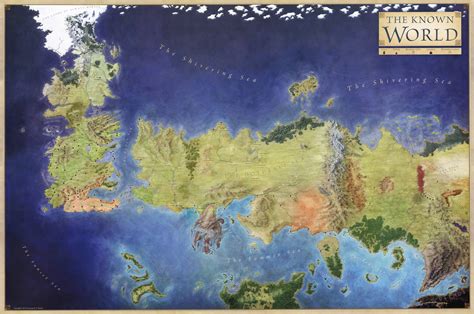 El mundo conocido  con imágenes  | Mapa juego de tronos, Juego de ...