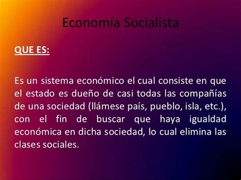 El mundo Social : Economía socialista