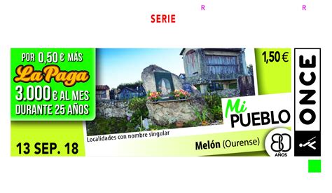 El municipio de Melón será la imagen del cupón de la ONCE ...