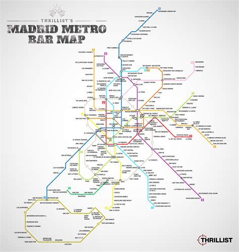 El plano de Metro de Madrid... ¡en versión bares!   Agenda ...
