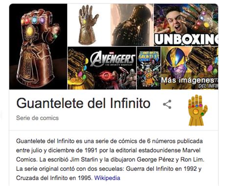 El poder de Thanos hace desaparecer búsquedas de Google