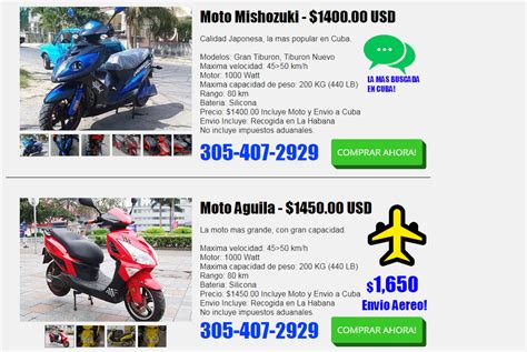 El precio incluye la moto y el envio a Cuba – TravelCubadeeper