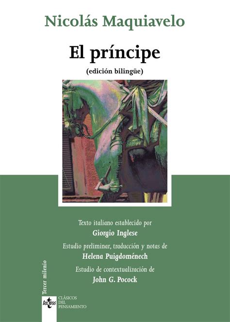 EL PRINCIPE  ED. BILINGÜE  | NICOLAS MAQUIAVELO | Comprar ...