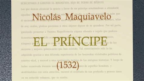 El Príncipe   Nicolás Maquiavelo  parte 1    YouTube