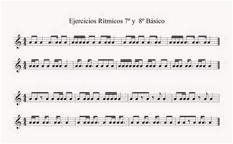 El Profe de Música: Ejercicios Rítmicos 7º Y 8º básico