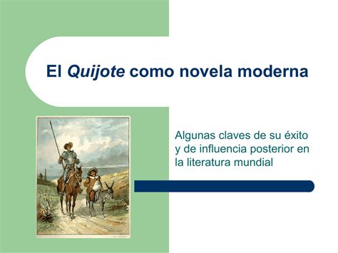 El Quijote como novela moderna