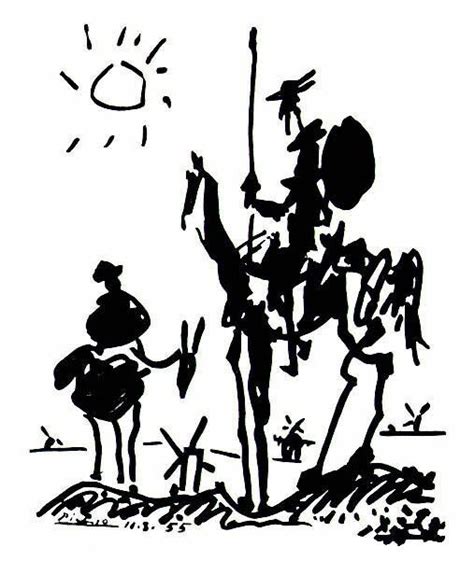 El quijote | Dibujos picasso, Don quijote dibujo, Arte de picasso