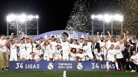 El Real Madrid gana su 34º campeonato de Liga