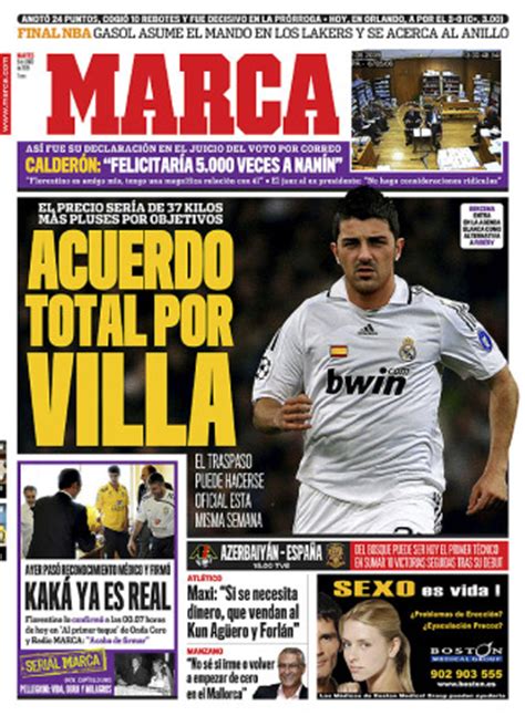 El Real Madrid ya tiene fichado a David Villa   MARCA.com