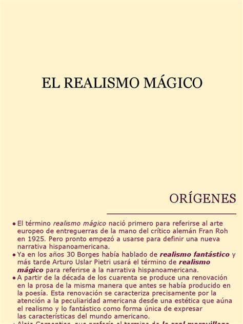 El Realismo Mágico | Realismo literario | Fantasía