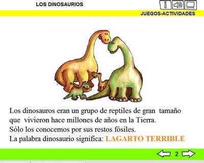 EL RINCON DE LA MAESTRA: ACTIVIDADES TIC CON DINOSAURIOS