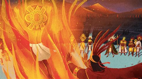 El sacrificio del Sol Azteca y otras leyendas solares ilustradas   VICE