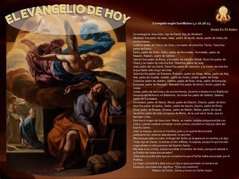 EL SANTO EVANGELIO 8 SEPTIEMBRE 2017 | Jesus, San salvador ...