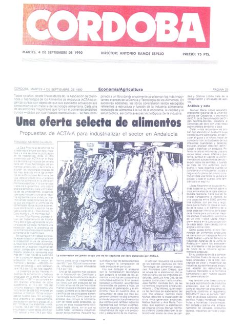 El sitio de José Luis Ares: HEMEROTECA 04/09/1990: DIARIO CÓRDOBA  ESPAÑA