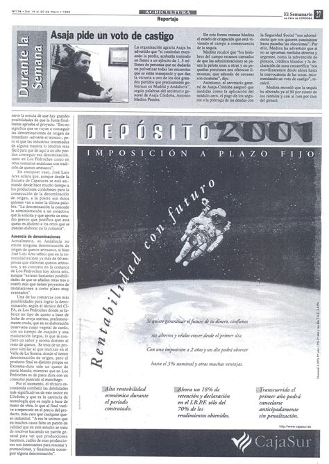 El sitio de José Luis Ares: HEMEROTECA 14/05/1999: EL SEMANARIO LA ...