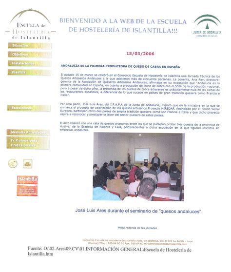 El sitio de José Luis Ares: HEMEROTECA 15/03/2006: ESCUELA HOSTELERÍA ...