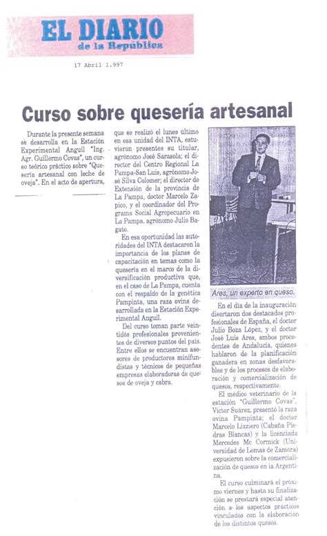 El sitio de José Luis Ares: HEMEROTECA 17/04/1997: EL DIARIO DE LA ...