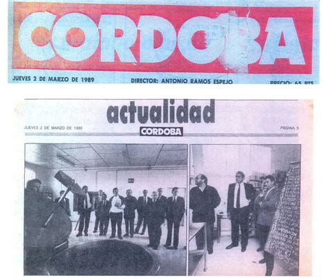 El sitio de José Luis Ares: HEMEROTECA 2/03/1989: DIARIO CÓRDOBA 2  ESPAÑA