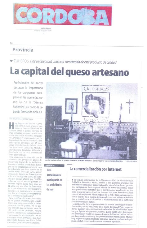 El sitio de José Luis Ares: HEMEROTECA 26/09/1999: DIARIO CÓRDOBA  ESPAÑA