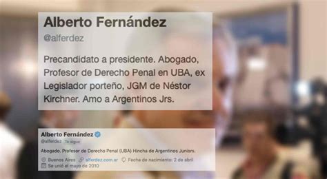 El sugestivo cambio en el Twitter de Alberto Fernández ...