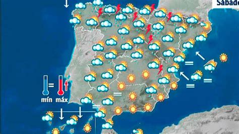 El tiempo: lluvias en la mitad norte de la Península y ...