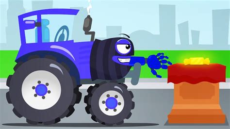 El Tractor y Super aventura   Dibujos animados para niños ...