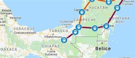 El Tren Maya tendrá 7 tramos interconectando los estados del sur ...
