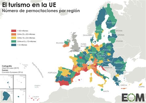 El turismo en la Unión Europea   Mapas de El Orden Mundial ...