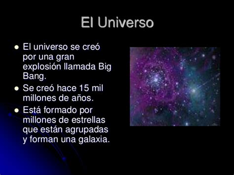 El universo o cosmos