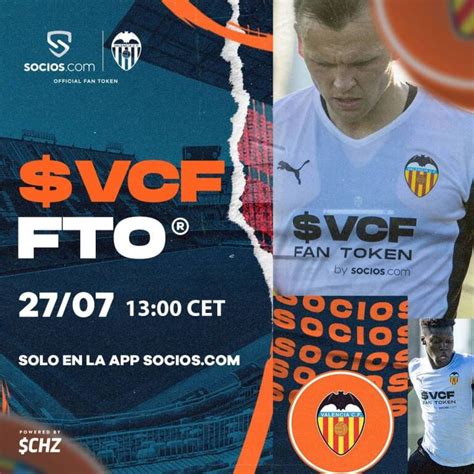 El Valencia CF y Socios.com ponen a la venta sus $VCF Fan Tokens ...